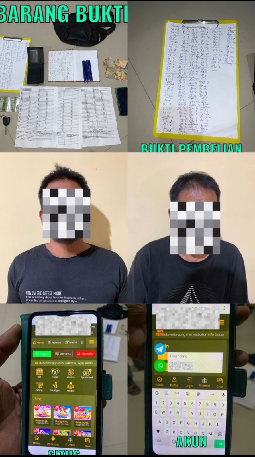 Unit Resmob Polres Sidrap Amankan 2 Warga Pelaku Judi Online dan Togel