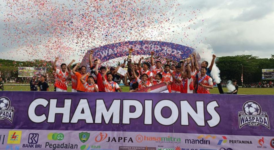 Japfa FC Juara Turnamen Sepak Bola Waspada Cup 2022