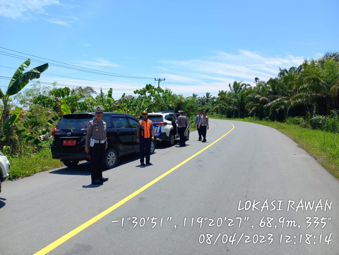 Demi Kelancaran Arus Mudik, Tim Gabungan Satlantas Polres Pasangkayu Survei Titik Rawan