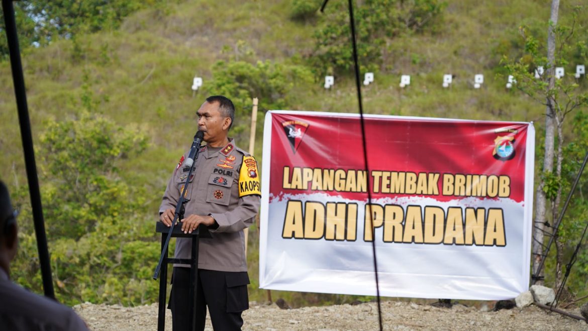 Kapolda Sulbar Resmikan Lapangan Tembak Sat-Brimob, Simak Beritanya.