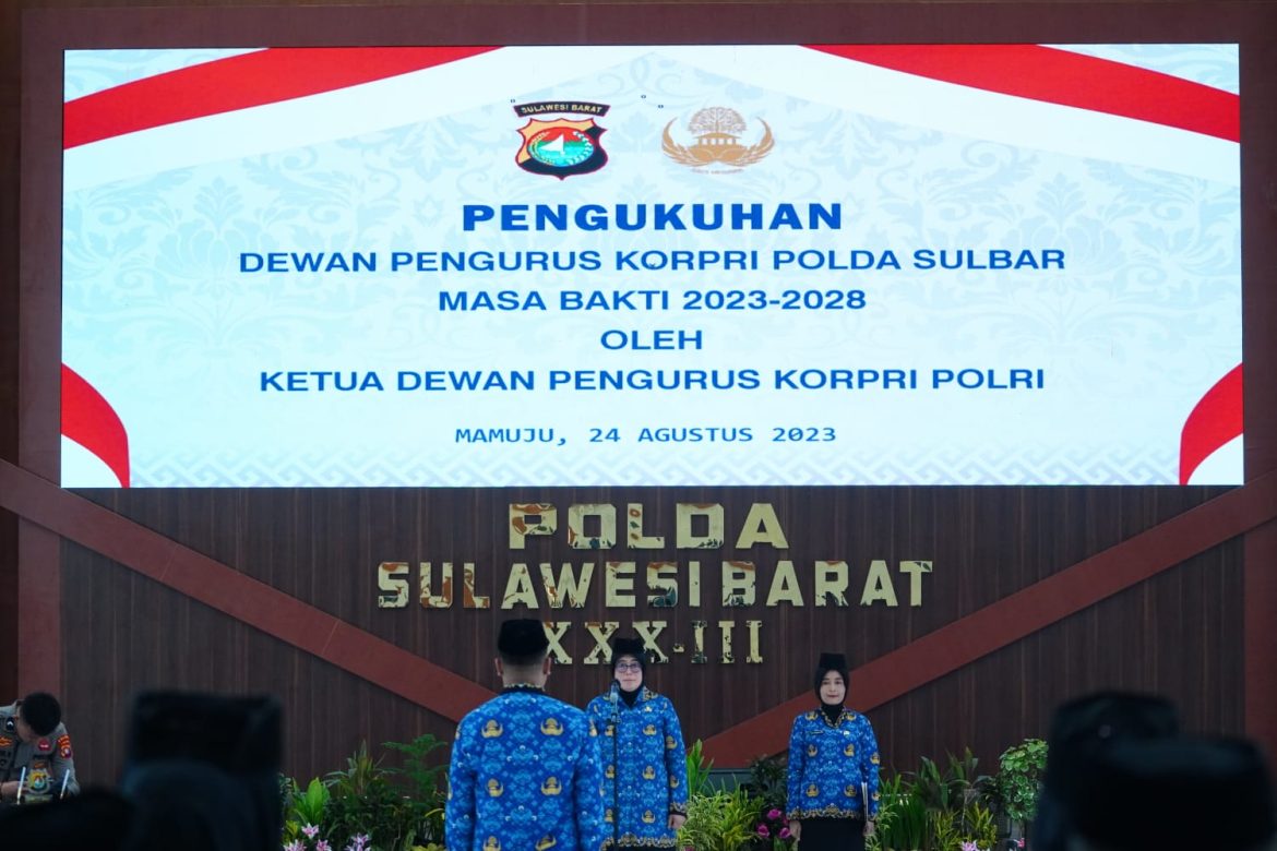 Ketua DP Korpri Polri Utama Muda, Di Kukuhkan Sebagai Dewan Pengurus Korpri Polda Sulbar