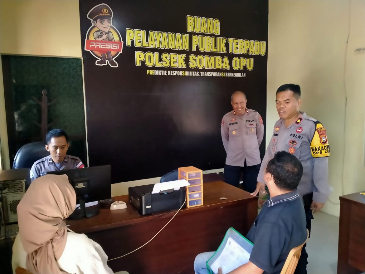 Cek Pelayanan SPKT dan ruang tahanan Wakapolres Gowa tekankan hal ini