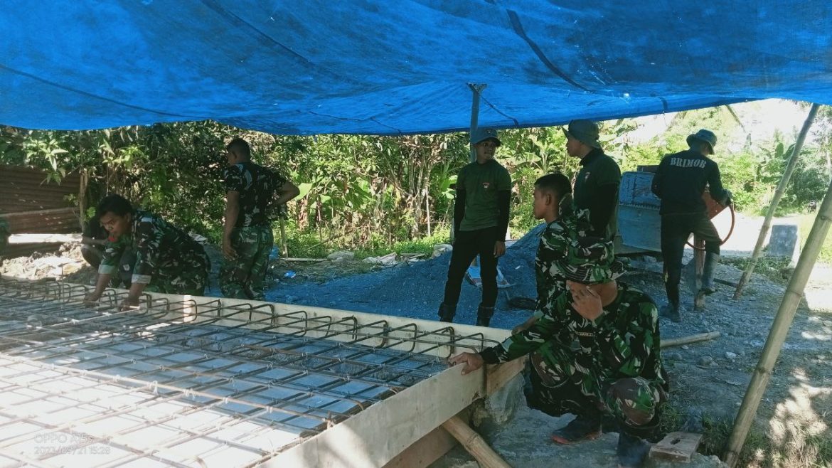 Hari Demi Hari Tim Satgas TMMD Tetap Lakukan Pengerjaan Lebih Maksimal