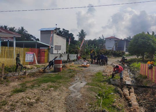 Sasaran Fisik TMMD Pengerjaan Drinase Desa Ako