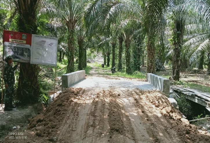 Pembangunan Plat Duiker Rampung 100 Persen, Dandim Pasangkayu Apresiasi Kinerja Satgas TMMD ke 118