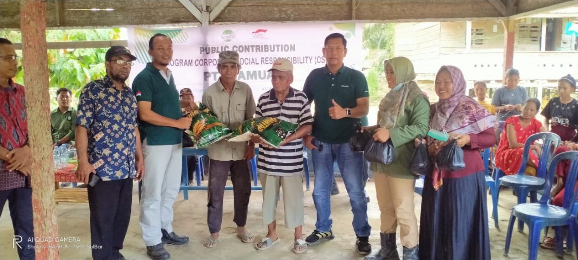 Sambut HUT PT AAL Salurkan Bantuan Sembako 135 paket Untuk Masyarakat Suku Kaili Tado