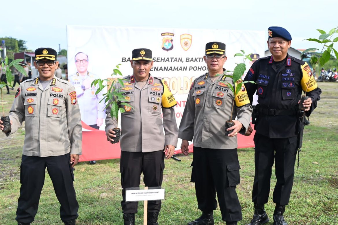 Semarak Rakorbin SDM Polri, Polda Sulbar Gencarkan Tiga Aksi Bakti Sosial Bersama