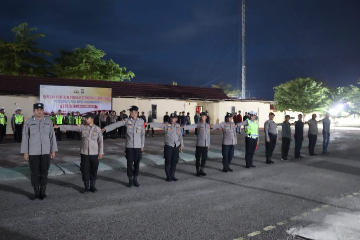 Polres Pasangkayu Laksanakan Apel Kesiapan Pengamanan Perayaan Malam Pergantian Tahun