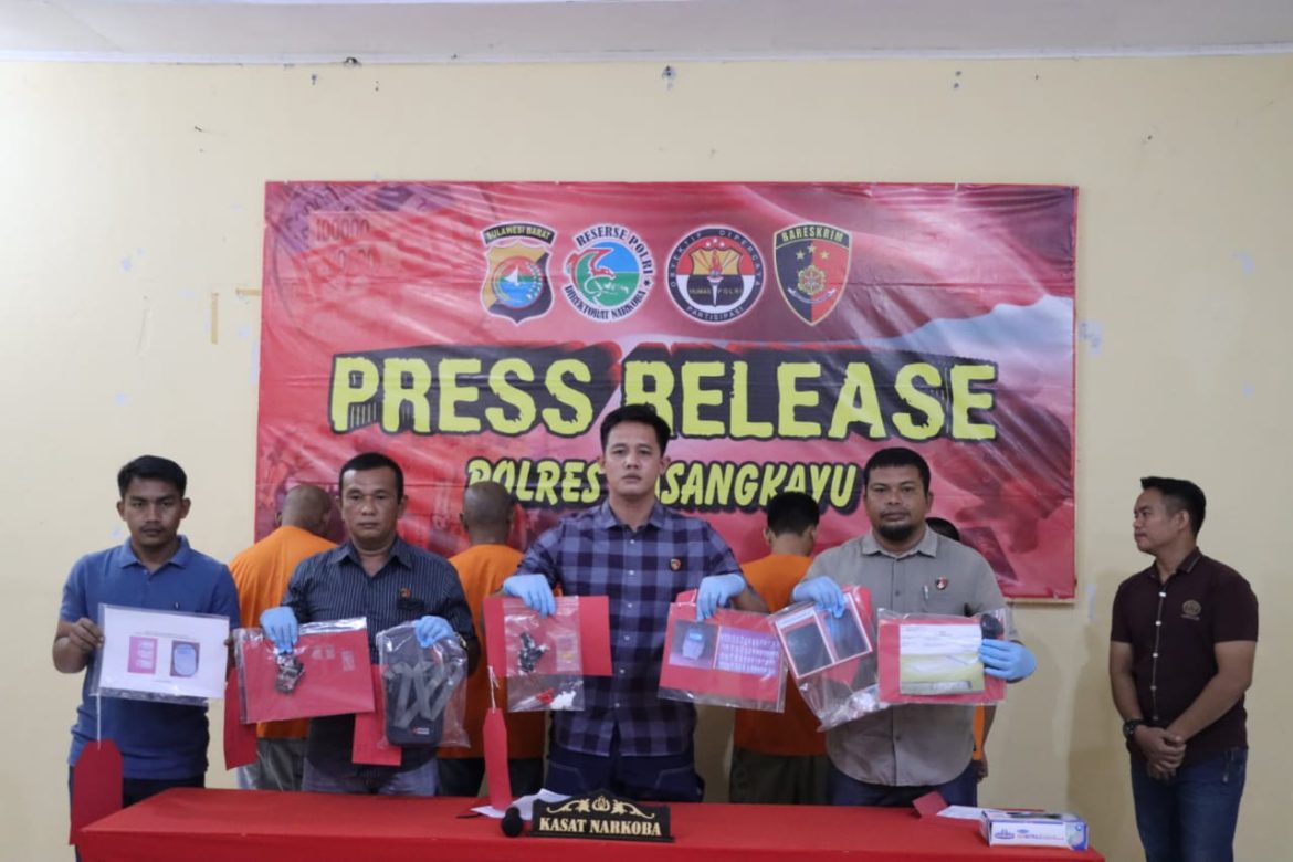 Polres Pasangkayu Press Release Ungkap Kasus Narkoba Januari 2024