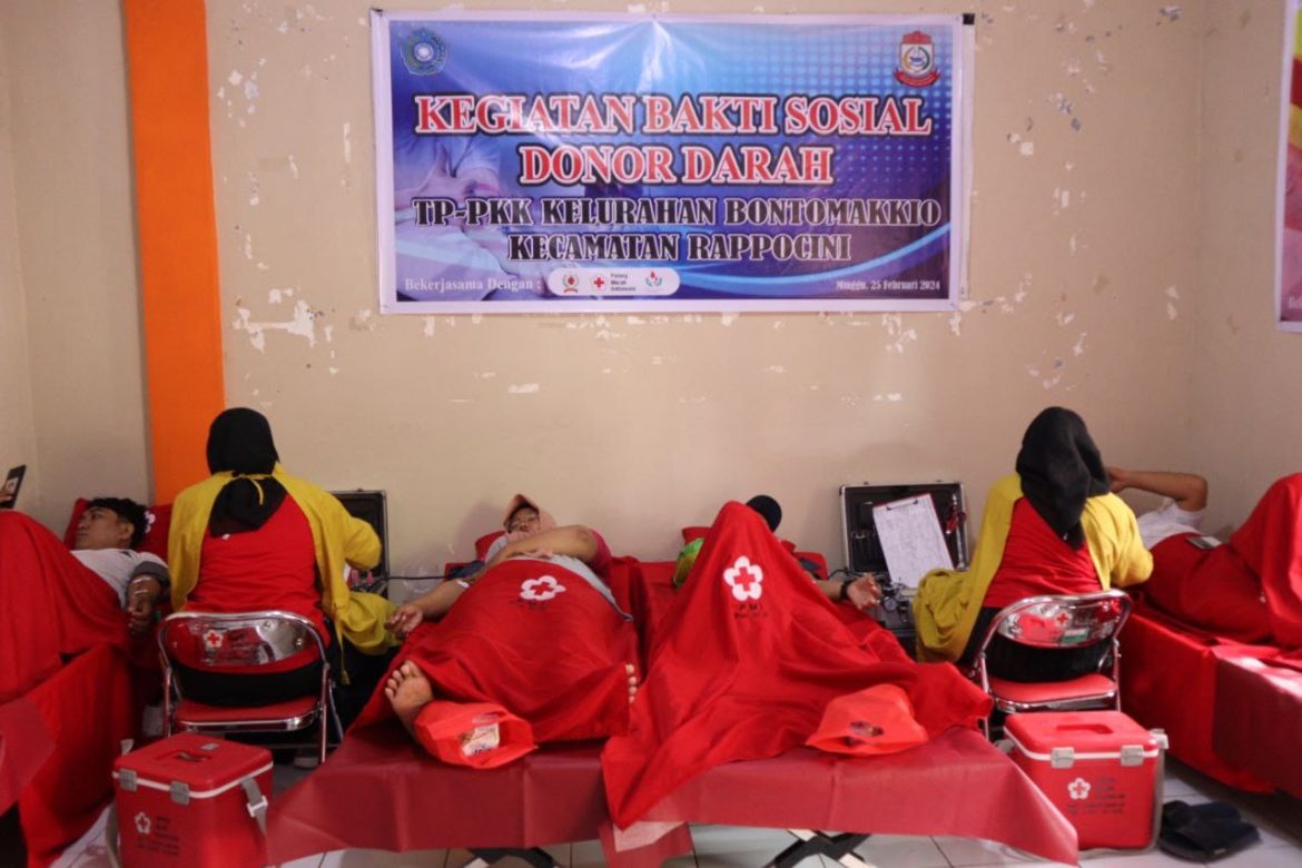 Pahlawan Darah Makassar Gelar Aksi Donor Massal di Bonto Makkio