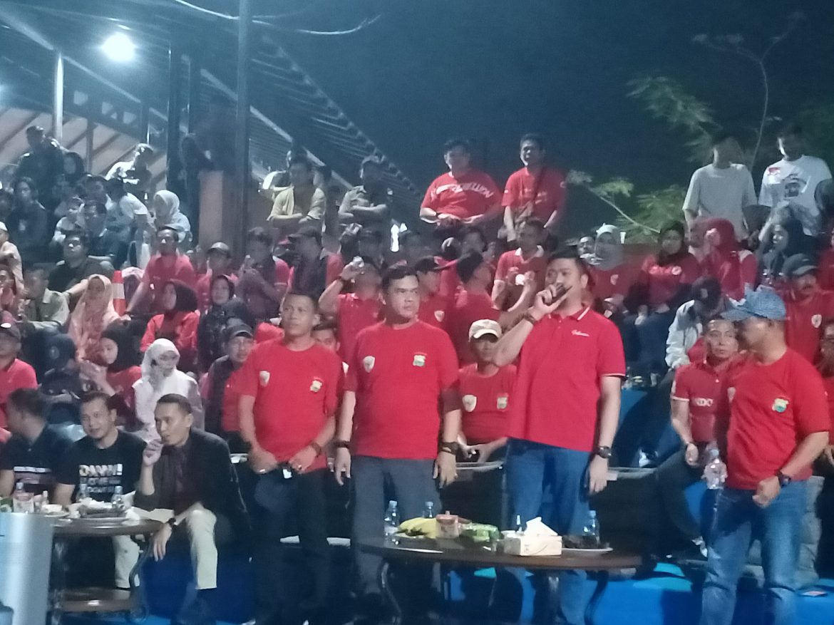 Polres Gowa Bersama Pemkab Gowa Gelar Nobar Pertandingan Indonesia U-23 vs Uzbekistan U-23