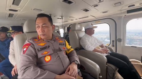 Pastikan Keamanan Arus Balik Lebaran, Kapolri Patroli Udara Gunakan Helikopter  