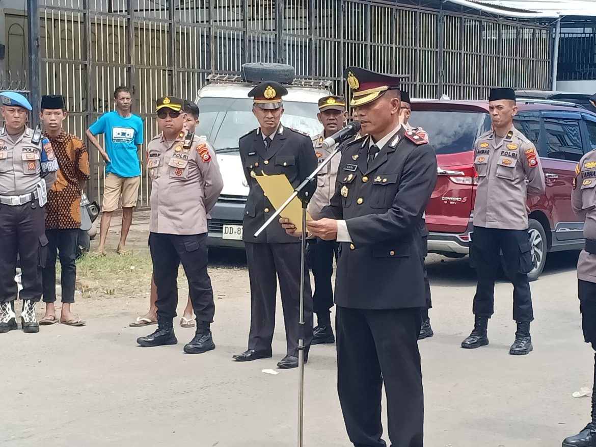 Wakapolres Gowa Pimpin Upacara Pemakaman BRIPKA Harbintang