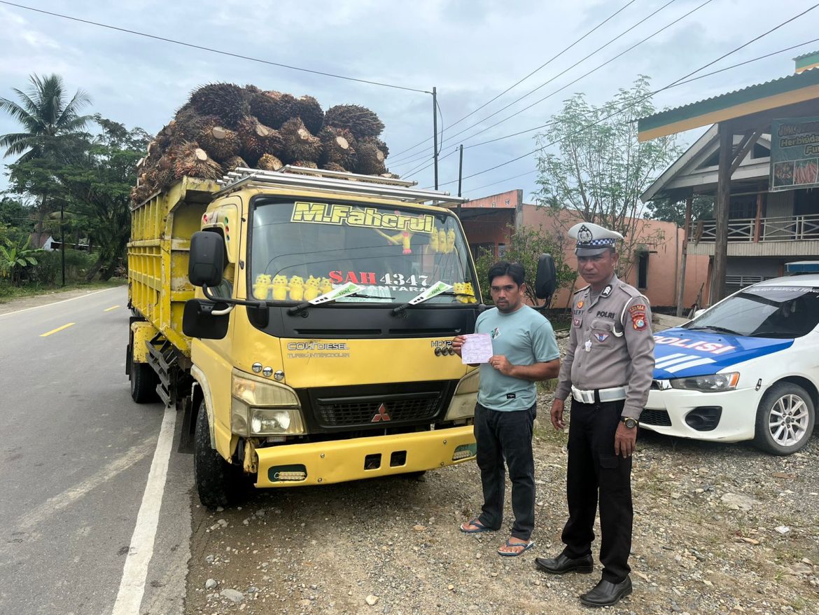 Sat Lantas Polres Mateng Lakukan Penindakan Tegas Terhadap Kendaraan Odol