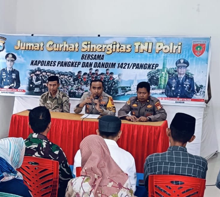 Jum’at Curhat Kapolres Pangkep Bersama Masyarakat