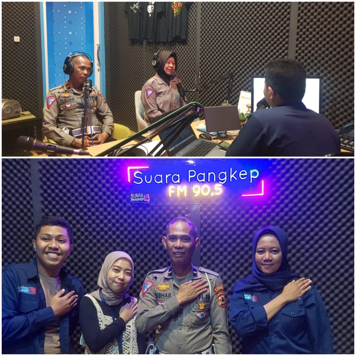 Satlantas Polres Pangkep Sosialisasi Ops Patuh Pallawa-2024 Melalui Radio Suara Pangkep FM 90,5