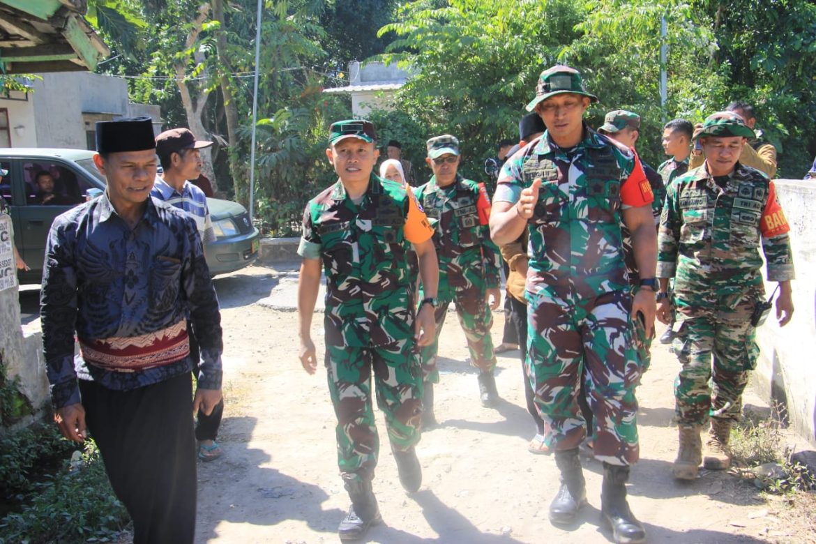 Lokasi TMMD 121 Kodim 1615/ Lotim Di Kunjungi Tim WAS EV Kodam IX Udayana