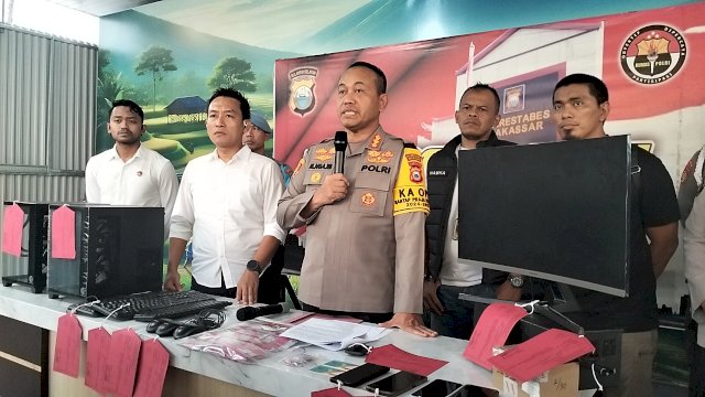 Unit Jatanras Polrestabes Makassar Ungkap Empat Lokasi Judi Online, Pelaku Raup Rp 700 Juta