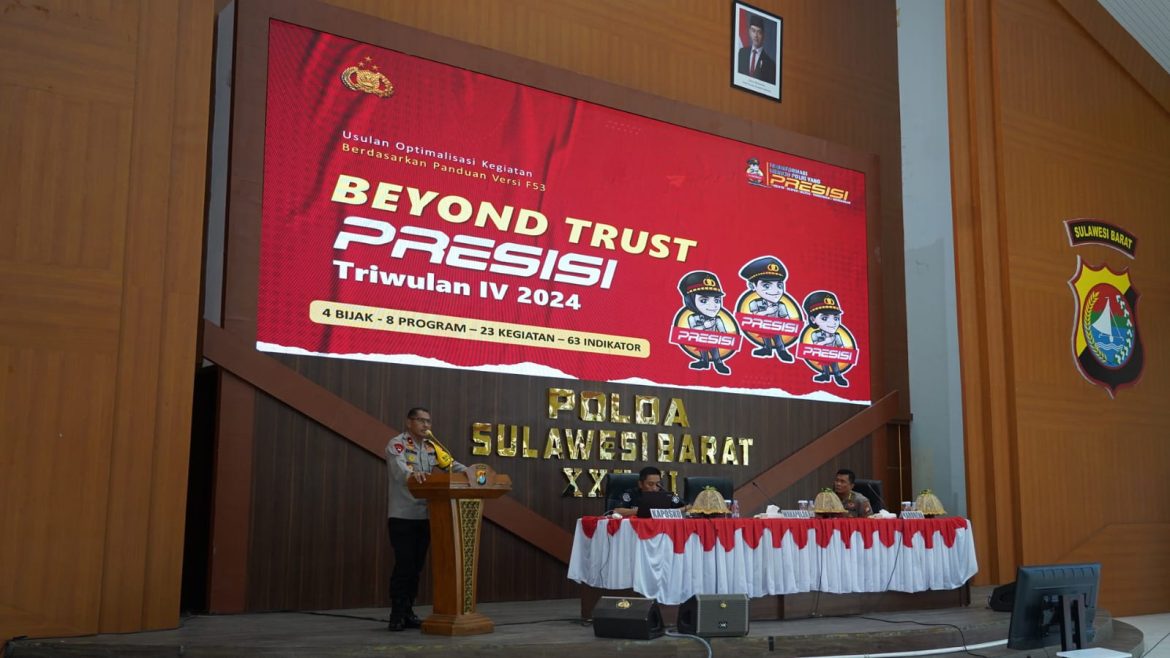 Polda Sulbar Tingkatkan Kinerja Dan Pelayanan Masyarakat Dengan Program Beyond Trust Presisi