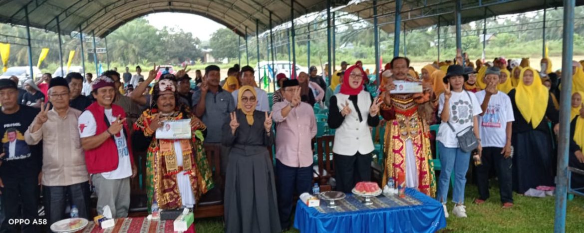 Kampanye Tatap Muka Yaumil-Herny Desa Singgani Di Sambut Ratusan Warga 