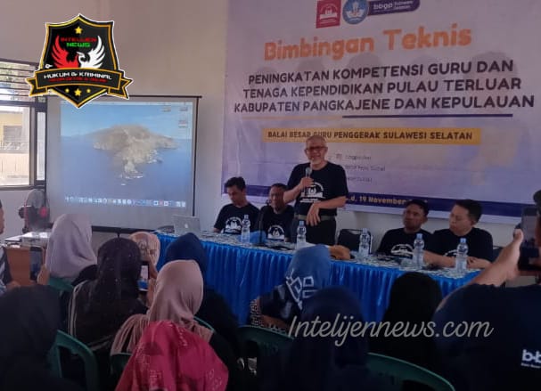 Personil Polsek Liukang Tangaya Hadiri Bimtek Peningkatan Kompetensi Guru dan Tenaga Pendidik di Pulau Sapuka