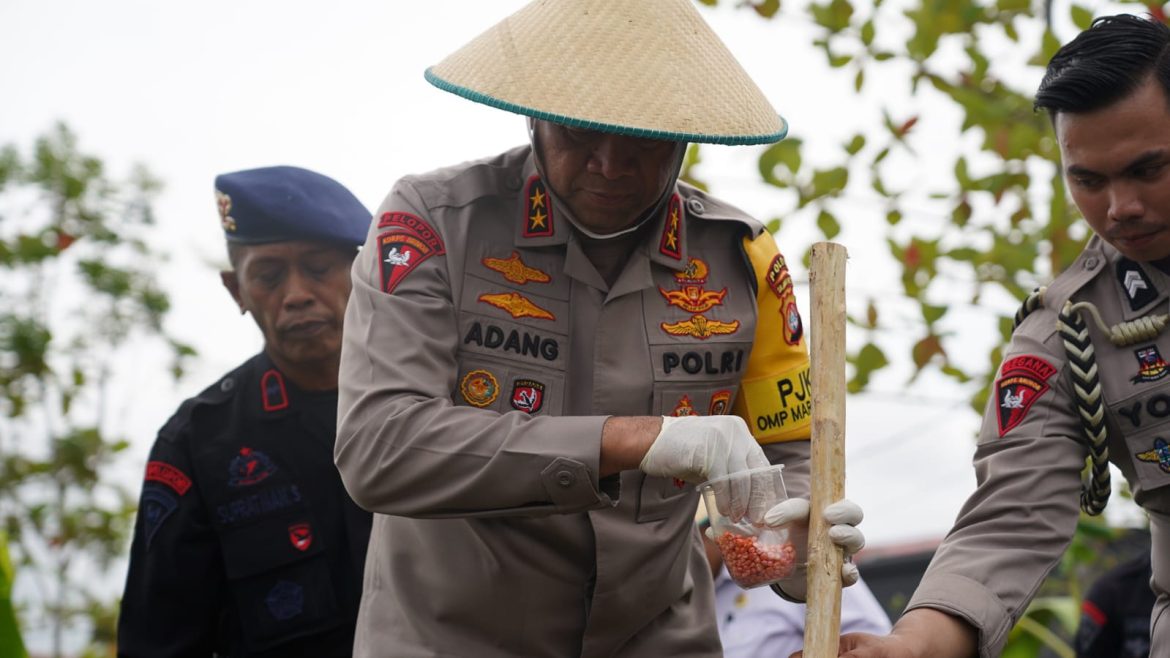 Komitmen Dukung Ketahanan Pangan, Kapolda Sulbar Kolaborasi Bersama  Forkopimda Tanam Jagung