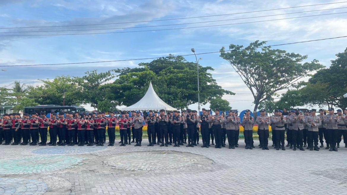 419 Personel Gabungan TNI/Polri Siap Sukseskan Debat Ke-3 Cagub/Cawagub Di Kabupaten Majene