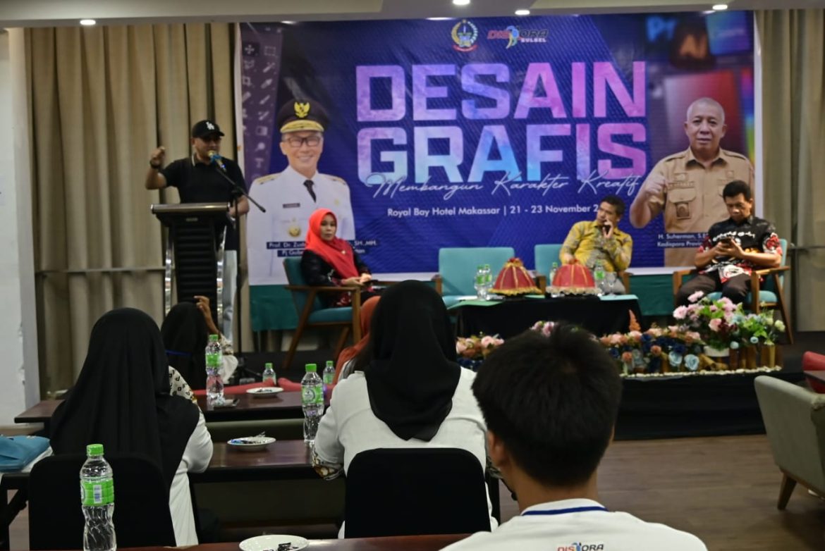 DISPORA SULSEL Gelar Kegiatan Pelatihan Desain Grafis untuk Pemuda dan Pelajar SMK se-Sulsel