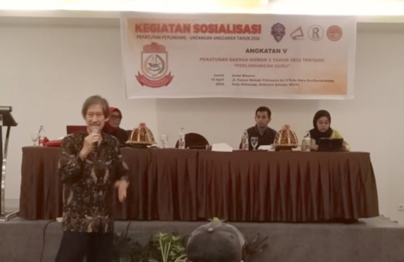 Apiaty Amin Syam Sosisialisasi Perda Perlindungan Guru dari Kekerasan