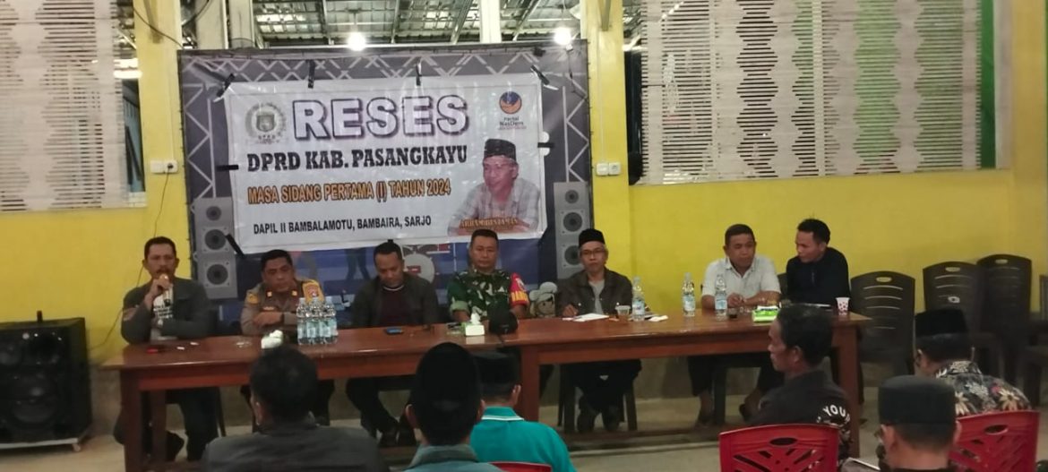 Reses Perdana Di Desa Kasoloang, Arham Siap menerima Keluhan Masyarakat  