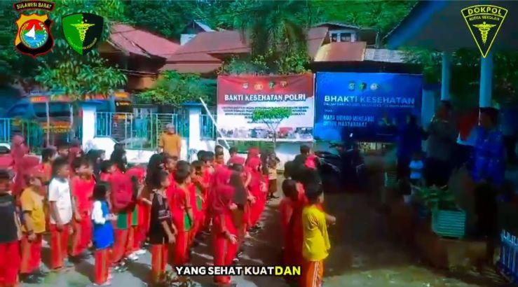 Wujudkan Generasi Sehat, Biddokkes Polda Sulbar Luncurkan Program Dokpol Mitra Sekolah