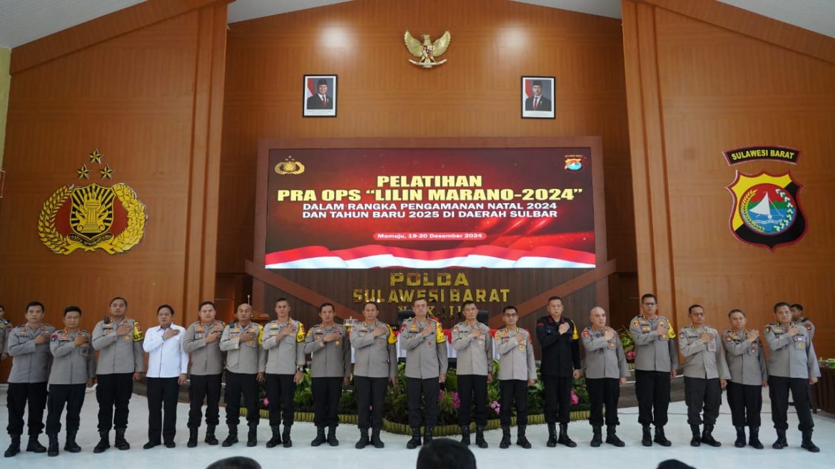 Siap Amankan Nataru, Polda Sulbar Gelar Pelatihan Pra OPS Lilin Marano 2024