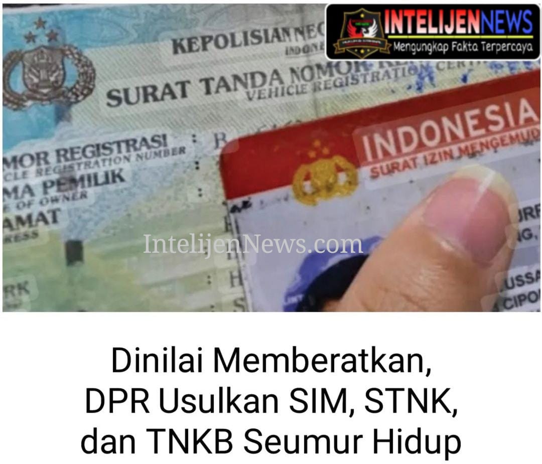 DPR RI Usul SIM, STNK dan TNKB Berlaku Seumur Hidup