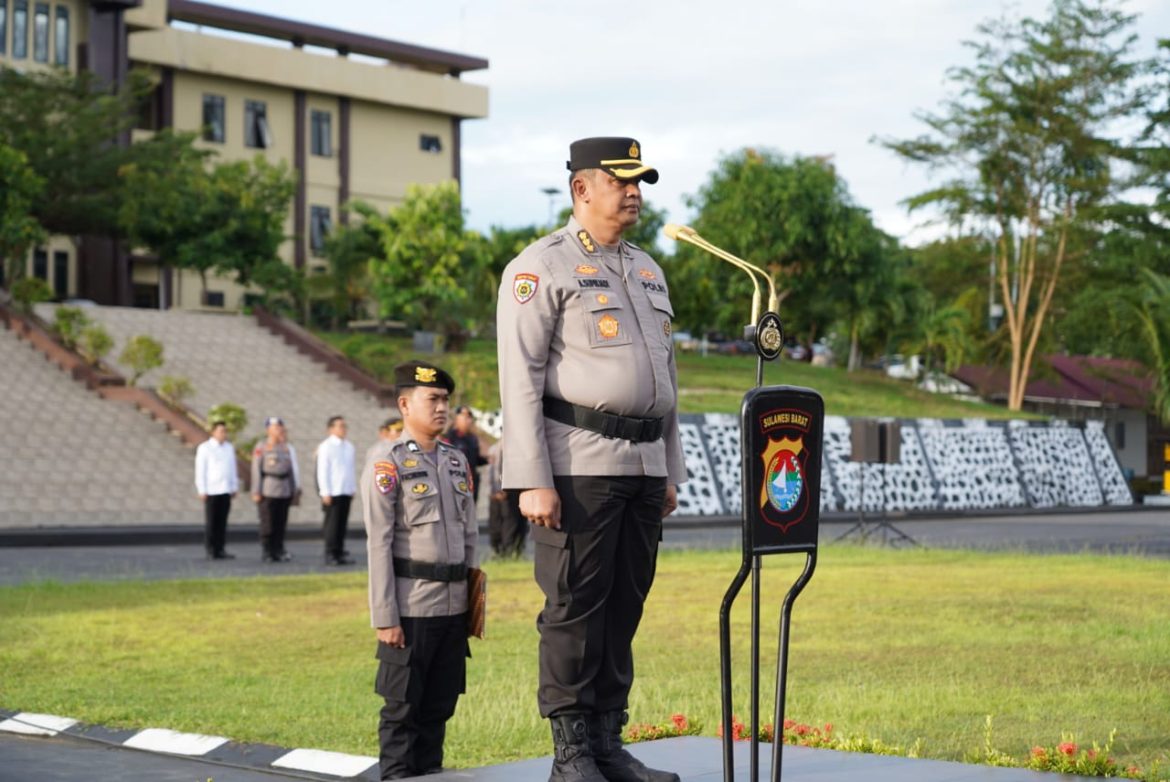 Refleksi Dan Komitmen: Polda Sulbar Gelar Upacara HKAN