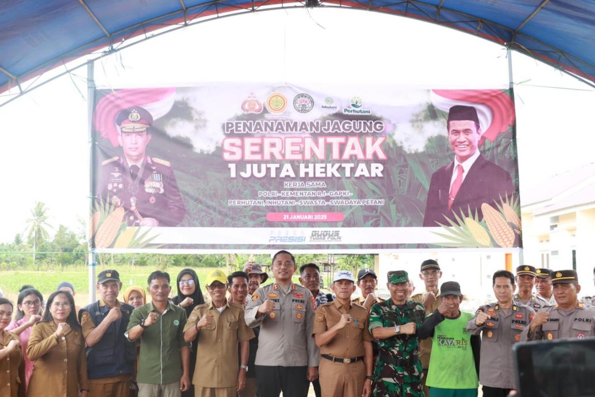 Kapolres Mamuju Tengah Hadiri Zoom Meeting Penanaman Jagung Serentak 1 Juta Hektar Untuk Dukung Ketahanan Pangan Nasional