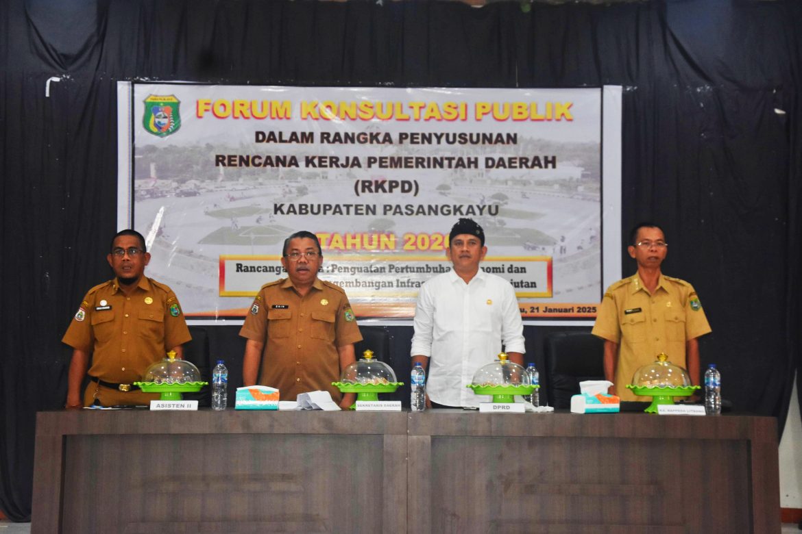 Pemkab Pasangkayu Gelar FKP RKPD 2026 : Fokus Pada Pertumbuhan Ekonomi Dan Infrastruktur Berkelanjutan