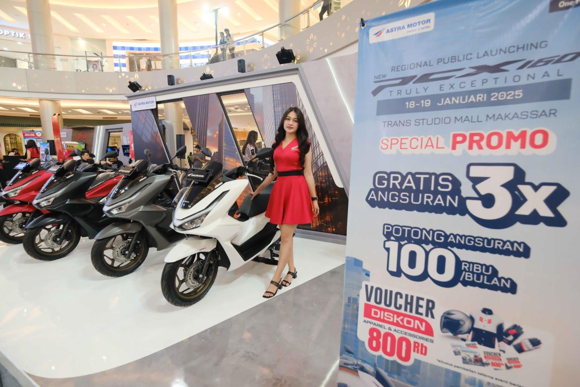 All New Honda PCX 160 Resmi Mengaspal di Kota Makassar, Berikut Spesifikasinya