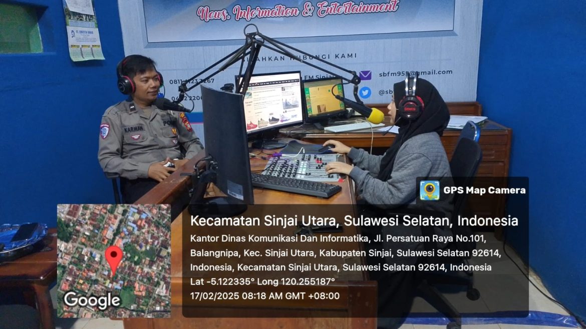 Melalui Radio Suara Bersatu FM, Polres Sinjai Sosialisasikan Penerimaan Anggota Polri TA. 2025