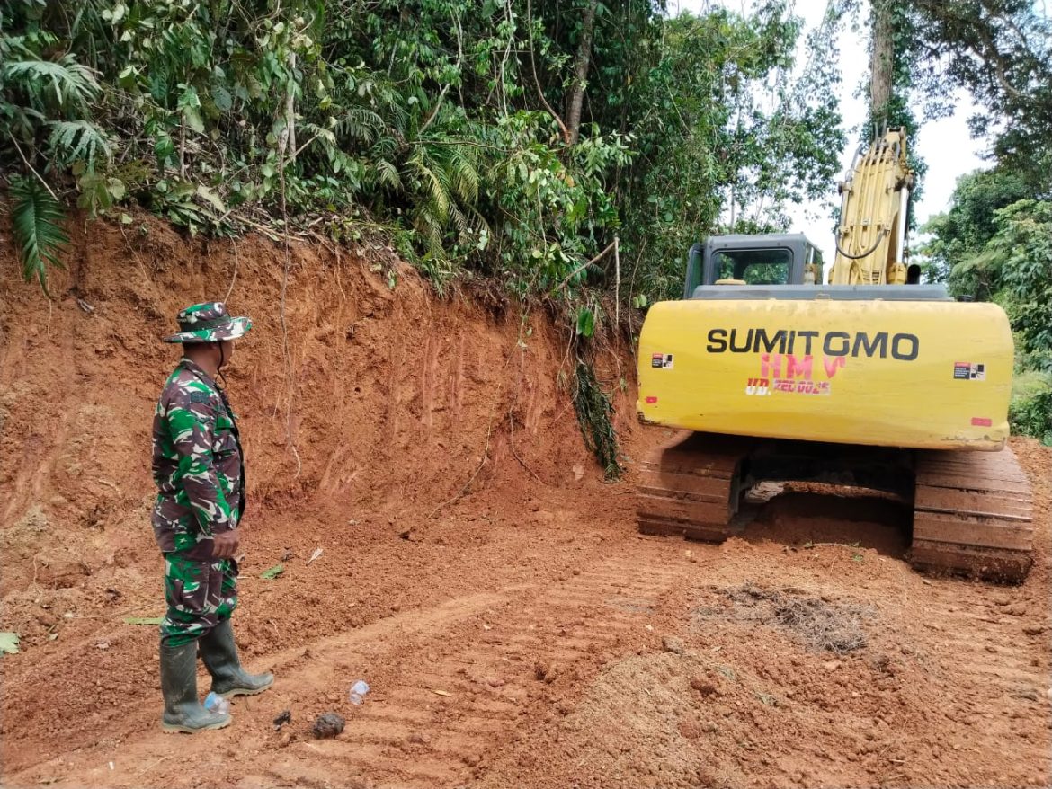 Satgas TMMD Ke-123 Kodim 1427/Pasangkayu Maksimalkan Pembangunan Badan Jalan Di Desa Benggaulu