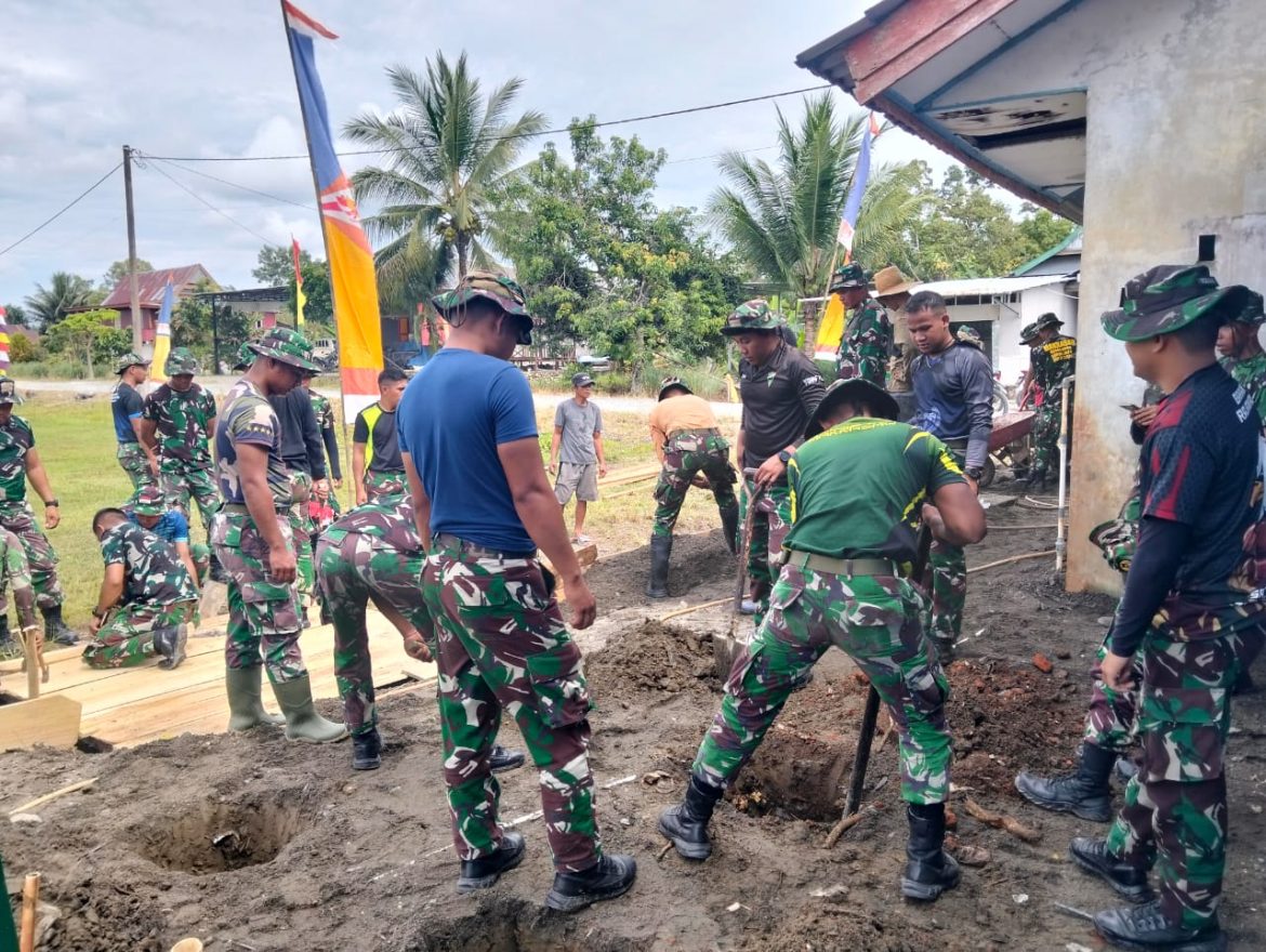 TMMD Ke-123 Kodim 1427/Pasangkayu Bangun Tiga Sumur Bor Di Desa Benggaulu