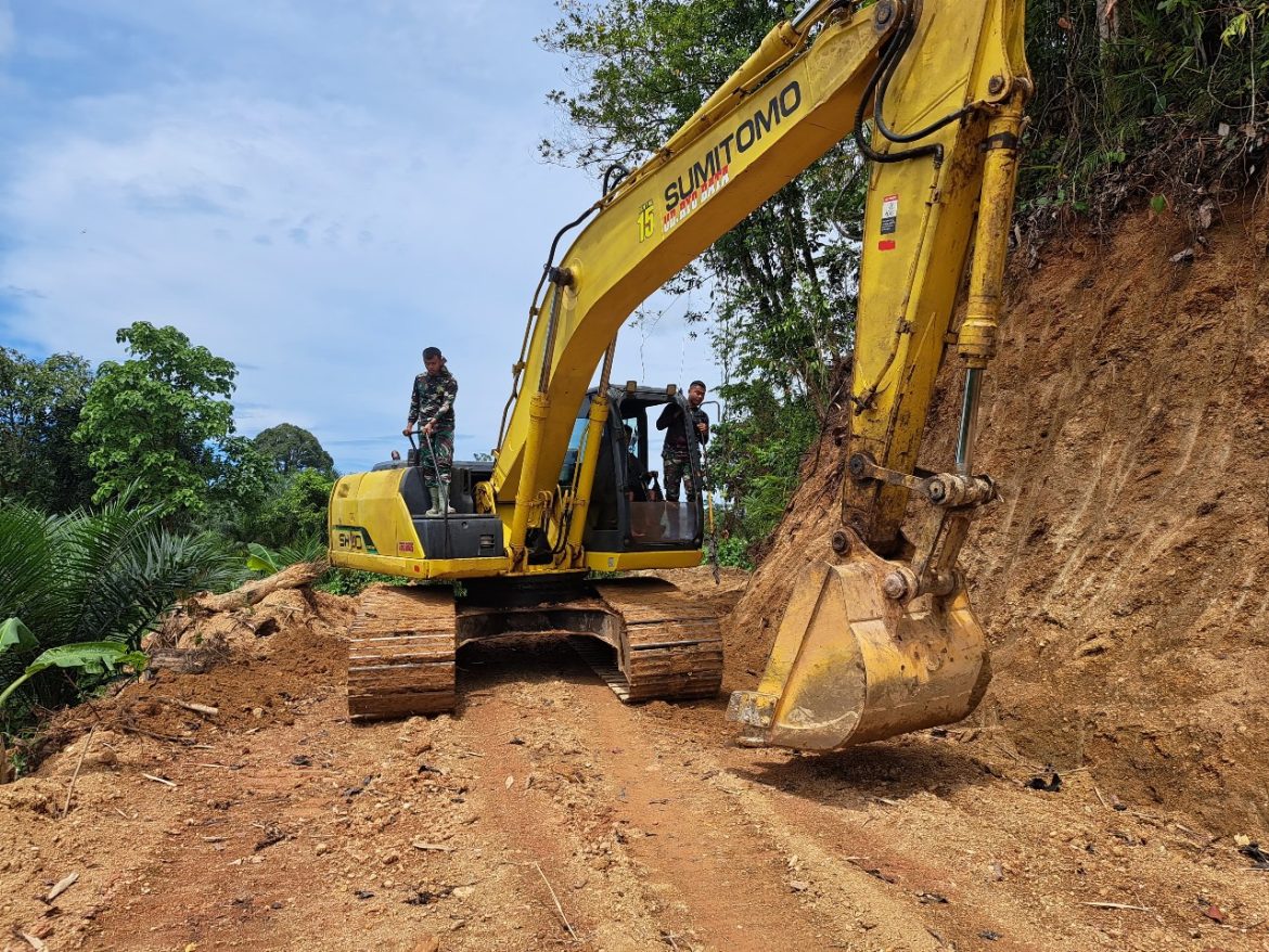 Satgas TMMD Kodim 1427/Pasangkayu Maksimalkan Pembangunan Jalan Di Desa Benggaulu